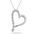 1.50 Ct.TW Round Diamond Heart Pendant in 14 kt. With 16â€ Chain