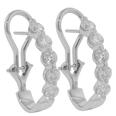 1.80 Ct. TW Round Diamond Huggie Earrings With Omega Clip Backs