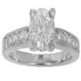 1.69 ct. TW Round Diamond Engagement Ring in Diamond Accent Mounting