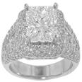 5.04 ct. TW Princess Diamond Engagement Accented Ring