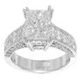 3.40 ct. TW Princess Diamond Engagement Ring
