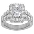 2.71 ct. TW Princess Diamond Engagement Ring