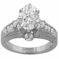 1.41 ct. TW Round Diamond Antique Style Engagement Ring