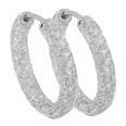 5.50 Ct. TW Round Pave Diamond Hoop Earrings
