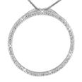 0.50 Ct. TW Large Round Diamond Circle Love Pendant in 14 kt. With 16â€ Chain