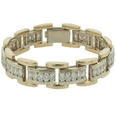 5.00 Ct. TW Round Diamond Tennis Bracelet in 14 kt. Two Tone Channel Setting
