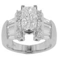 2.28 Ct. TW Princess Diamond Engagement Ring