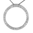 1.50 ct. TW Diamond Circle Love Pendant with 16 inch chain