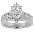 1.93 CT TW Round Cut Diamond Engagement Ring