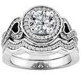 2.20 ct. TW Round Diamond Engagement Ring with Matching Wedding Band