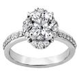 1.61 ct TW Round Diamond Halo Engagement Ring