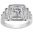 2.20 ct. Princess Diamond Engagement Ring