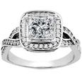 2.18 ct. TW Princess Cut Diamond Engagement Ring