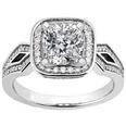 1.62 ct. TW Princess Diamond Engagement Ring